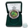 Image 1 : 2002 Canada $5 Coloured Silver Maple Leaf (Coin has light spots & sleeve is missing) (TAX Exempt)