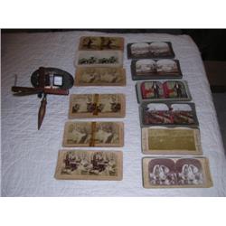 Antique Picture viewer with pictures