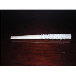 Ornate hand carved ivory pipe