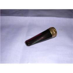 Amber w/gold cigar holder