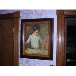 Boy w/Violin Picture