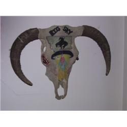 Indian Painted Cow Skull