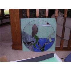 Mermaid stained glass