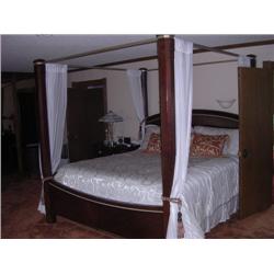 Bernhart King Canopy Bed Set