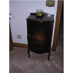 Antique Painted Record Cabinet