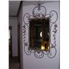 Image 1 : Unique gold tipped leaf mirror