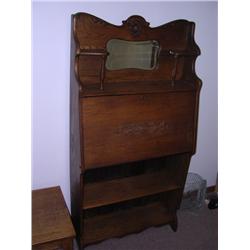 Antique carved Oak secretary