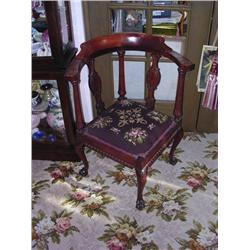 Colonial Revival Corner Chair