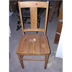 Solid Oak Chair