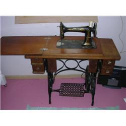 Antique oak Sewing machine