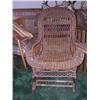 Image 1 : 1800's Victorian Wicker Platform Rocker