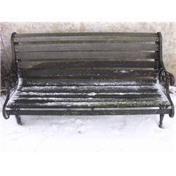 Vintage cast iron/wooden bench