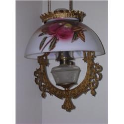 Late 1800's hanging parlor lamp