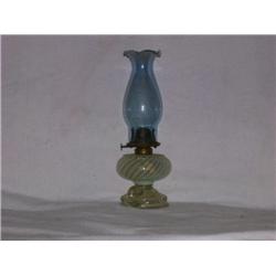 Blue Swirl Oil Lamp