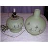 Image 1 : Early Green Glass Lamp