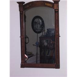 1800's Oak Church Mirror
