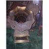 Image 1 : Stained glass brass phonograph