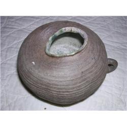 UND Pottery - Brown Vase w/ handle