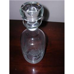 Collectible Decanter: Etched glass
