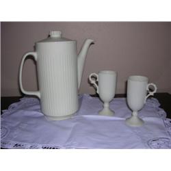 Art Deco Coffee Serve w/2 cups