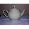Image 1 : White Ceramic Tea Pot 7.5"