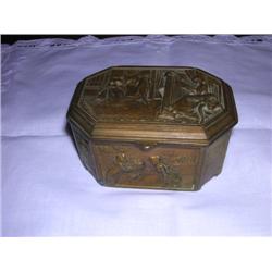 Vintage Brass Jewelry Box