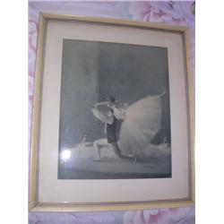 Collectible Print Ballerina Pair Dancing
