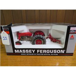 Massey Ferguson 65 Dieselmatic, 3pth with 3 bottom plow, High Detail 1/16 scale
