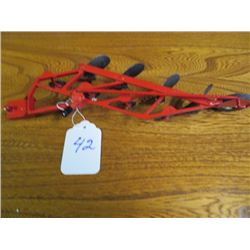 International 4 bottom mounted plow, fits above tractor 1/16 scale