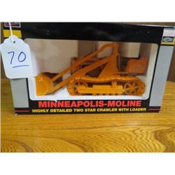 Minneapolis-Moline crawler with loader w/ metal tracks 1/16 scale