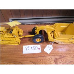 Caterpillar D9 with rear cable control  these two sell as unit 1/25 scale