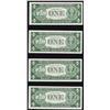 Image 2 : Lot of (4) Consecutive 1935H $1 Silver Certificate Notes