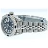 Image 9 : Rolex Ladies Stainless Steel Sapphire and Diamond Datejust Wristwatch