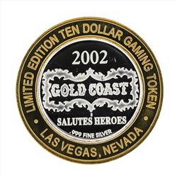 .999 Silver Gold Coast Las Vegas $10 Casino Gaming Token Limited Edition
