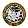 Image 2 : .999 Silver Gold Coast Las Vegas $10 Casino Gaming Token Limited Edition