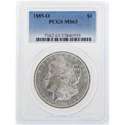 1885-O $1 Morgan Silver Dollar Coin PCGS MS63
