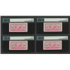 Image 2 : (4) Consecutive 25 Cents Military Payment Certificates Series 641 PMG Choice Unc