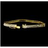 Image 4 : 14KT Yellow Gold 5.95ctw Diamond Bracelet