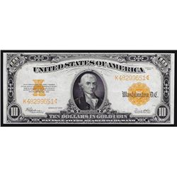 1922 $10 Large Size Gold Certificate Note