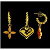 Image 2 : Yellow Gold-Plated Louis Vuitton Sweet Monogram Earrings