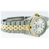 Image 7 : Rolex Mens Two Tone 14KT Yellow Gold Emerald and Diamond Datejust Wristwatch