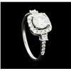 Image 4 : 18KT White Gold 1.63ctw Diamond Ring