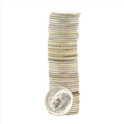 Roll of (50) 1955-S Brilliant Uncirculated Roosevelt Dimes