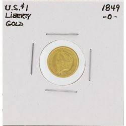 1849-O $1 Liberty Head Dollar Gold Coin