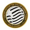Image 2 : .999 Silver Gold Coast Las Vegas $10 Casino Gaming Token Limited Edition