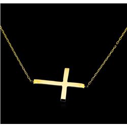 14KT Yellow Gold Cross Necklace
