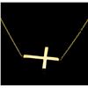 Image 1 : 14KT Yellow Gold Cross Necklace