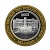 Image 2 : .999 Silver Bellagio Las Vegas $10 Casino Gaming Token Limited Edition