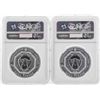 Image 2 : Set of (2) 2016 Ukraine 1H Archangel Michael Silver Coins NGC MS70
