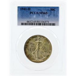 1941-D Walking Liberty Silver Coin PCGS MS65